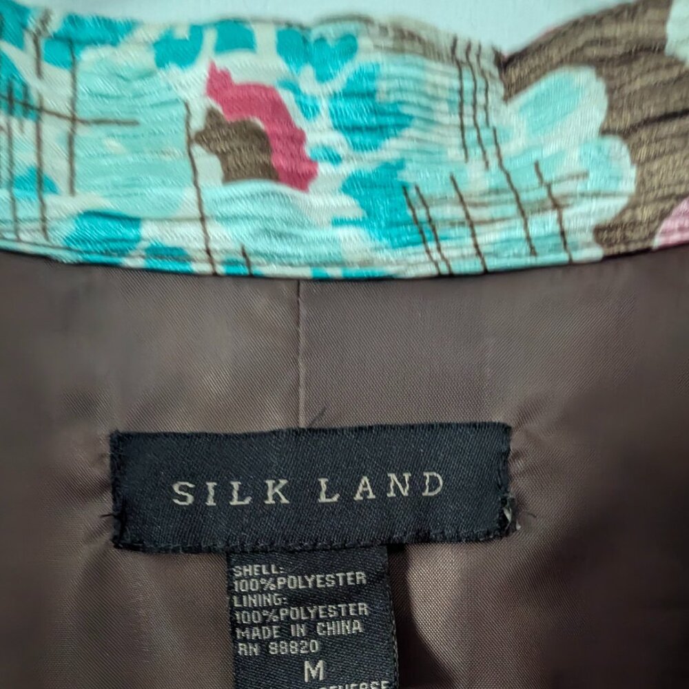SilkLand Multi Color Floral Jacket - Picture 6 of 7